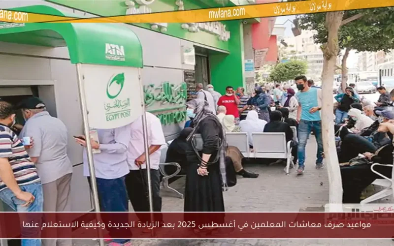 مواعيد صرف معاشات المعلمين في أغسطس 2025 بعد الزيادة الجديدة وكيفية الاستعلام عنها