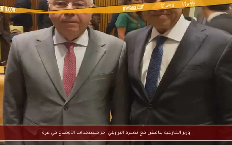 وزير الخارجية يناقش مع نظيره البرازيلي آخر مستجدات الأوضاع في غزة