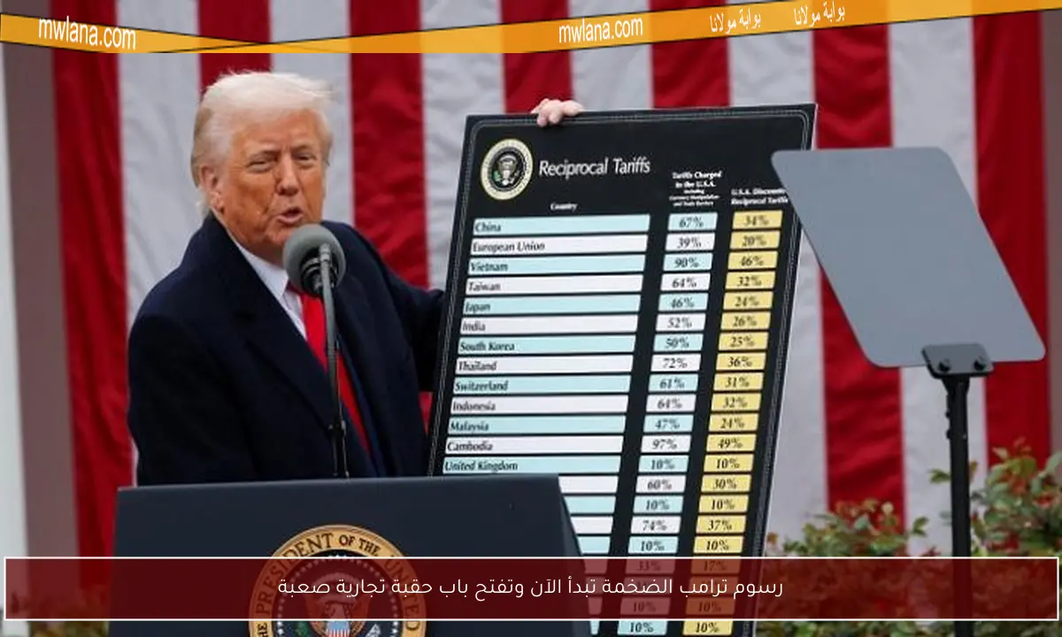 رسوم ترامب الضخمة تبدأ الآن وتفتح باب حقبة تجارية صعبة