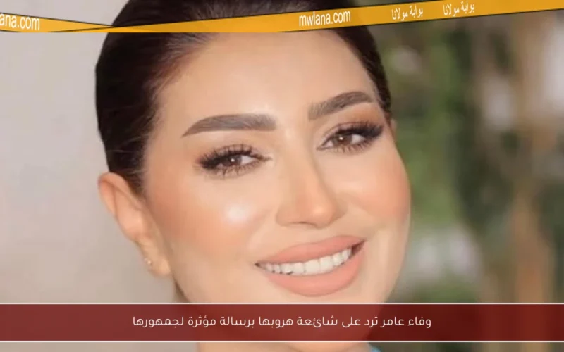 وفاء عامر ترد على شائعة هروبها برسالة مؤثرة لجمهورها