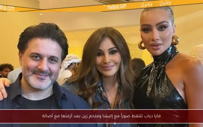 مايا دياب تلتقط صوراً مع إليسا وملحم زين بعد أزمتها مع أصالة
