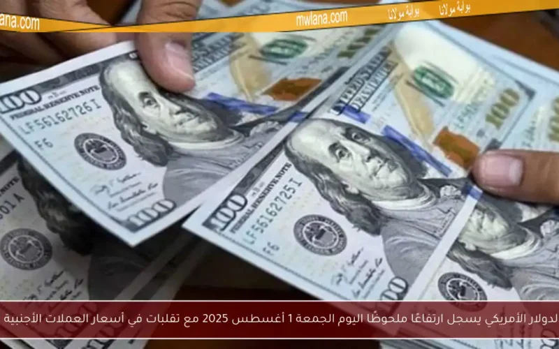 سعر الدولار الأمريكي يسجل ارتفاعًا ملحوظًا اليوم الجمعة 1 أغسطس 2025 مع تقلبات في أسعار العملات الأجنبية الأخرى