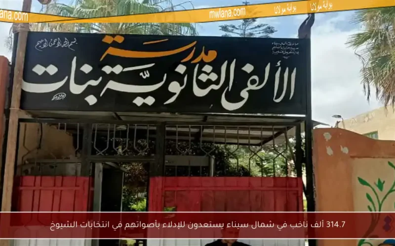 314.7 ألف ناخب في شمال سيناء يستعدون للإدلاء بأصواتهم في انتخابات الشيوخ