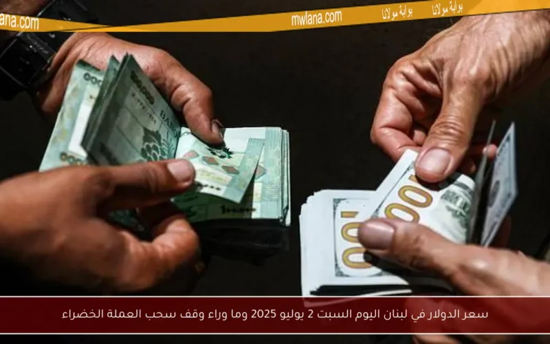 سعر الدولار في لبنان اليوم السبت 2 يوليو 2025 وما وراء وقف سحب العملة الخضراء