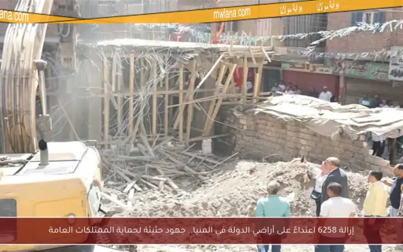 إزالة 6258 اعتداءً على أراضي الدولة في المنيا.. جهود حثيثة لحماية الممتلكات العامة