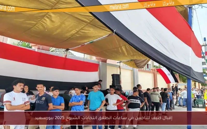 إقبال كثيف للناخبين في ساعات انطلاق انتخابات الشيوخ 2025 ببورسعيد