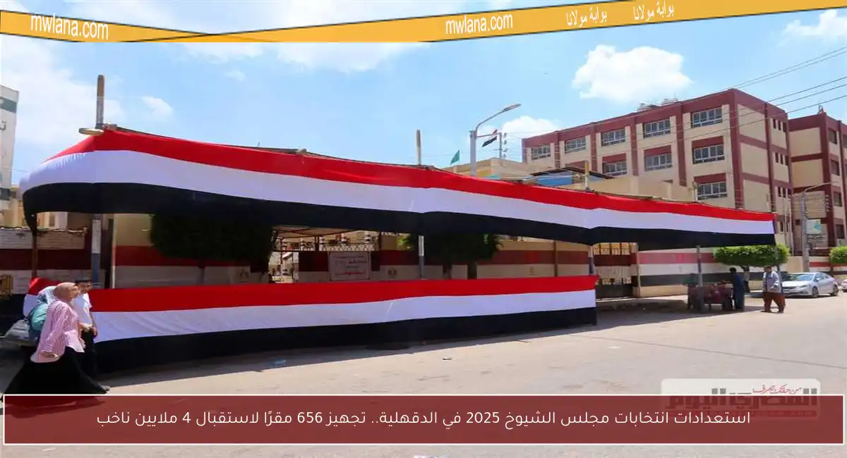 استعدادات انتخابات مجلس الشيوخ 2025 في الدقهلية.. تجهيز 656 مقرًا لاستقبال 4 ملايين ناخب