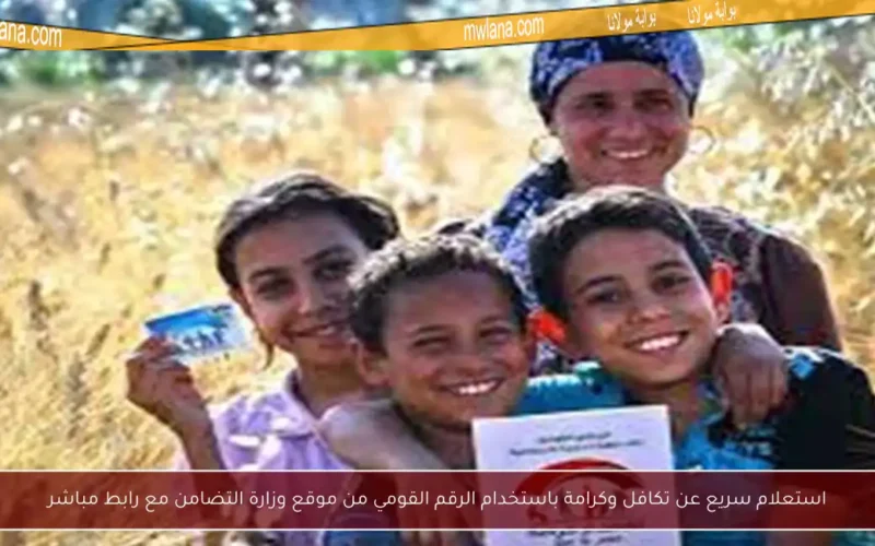 استعلام سريع عن تكافل وكرامة باستخدام الرقم القومي من موقع وزارة التضامن مع رابط مباشر