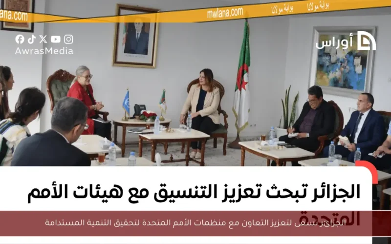 الجزائر تسعى لتعزيز التعاون مع منظمات الأمم المتحدة لتحقيق التنمية المستدامة