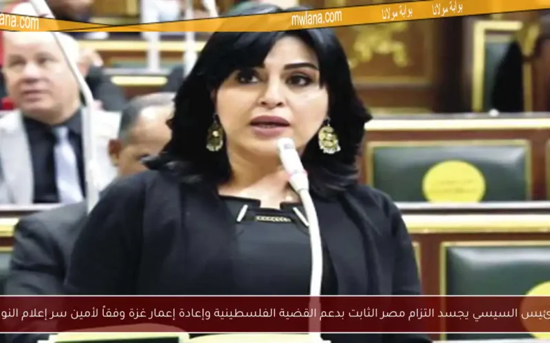 الرئيس السيسي يجسد التزام مصر الثابت بدعم القضية الفلسطينية وإعادة إعمار غزة وفقاً لأمين سر إعلام النواب