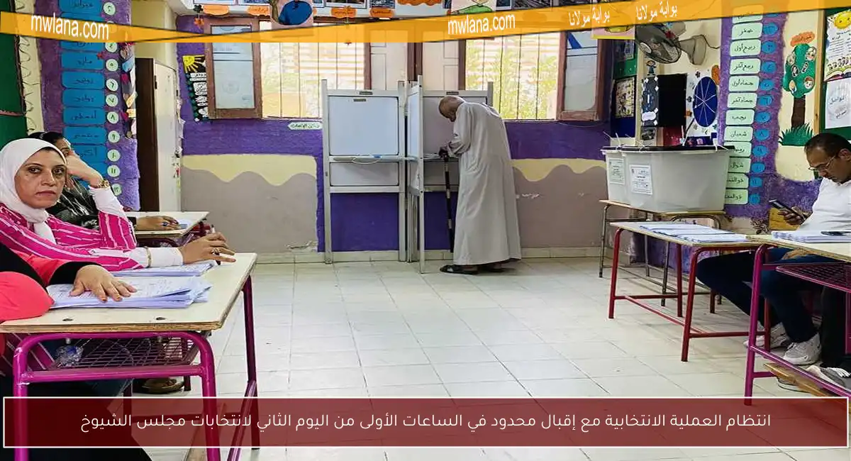 انتظام العملية الانتخابية مع إقبال محدود في الساعات الأولى من اليوم الثاني لانتخابات مجلس الشيوخ