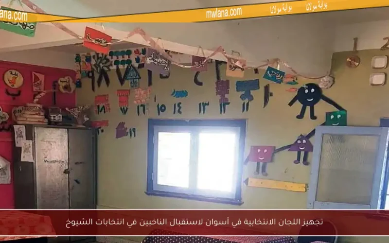 تجهيز اللجان الانتخابية في أسوان لاستقبال الناخبين في انتخابات الشيوخ