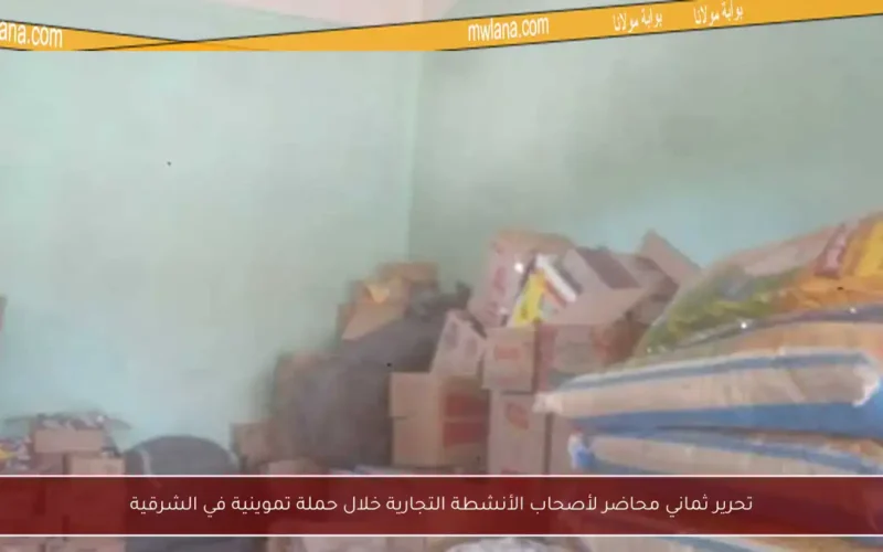 تحرير ثماني محاضر لأصحاب الأنشطة التجارية خلال حملة تموينية في الشرقية