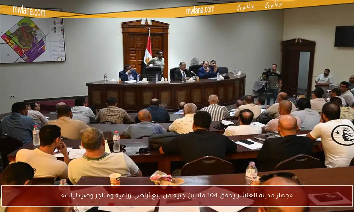 «جهاز مدينة العاشر يحقق 104 ملايين جنيه من بيع أراضي زراعية ومتاجر وصيدليات»