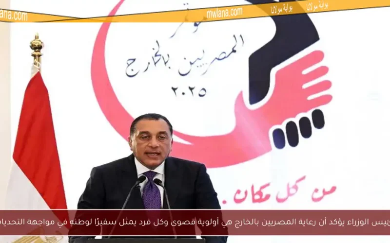 رئيس الوزراء يؤكد أن رعاية المصريين بالخارج هي أولوية قصوى وكل فرد يمثل سفيرًا لوطنه في مواجهة التحديات