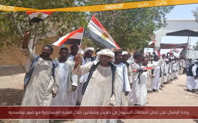 زيادة الإقبال على لجان انتخابات الشيوخ في حلايب وشلاتين خلال الفترة المسائية مع صور توضيحية