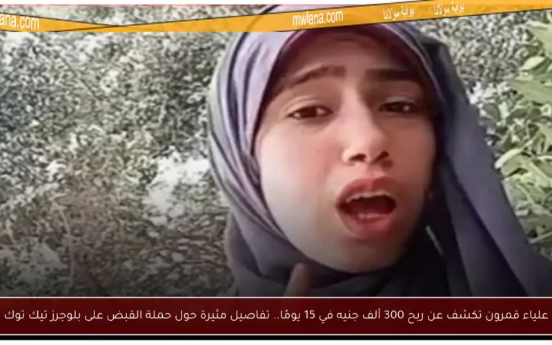 علياء قمرون تكشف عن ربح 300 ألف جنيه في 15 يومًا.. تفاصيل مثيرة حول حملة القبض على بلوجرز تيك توك
