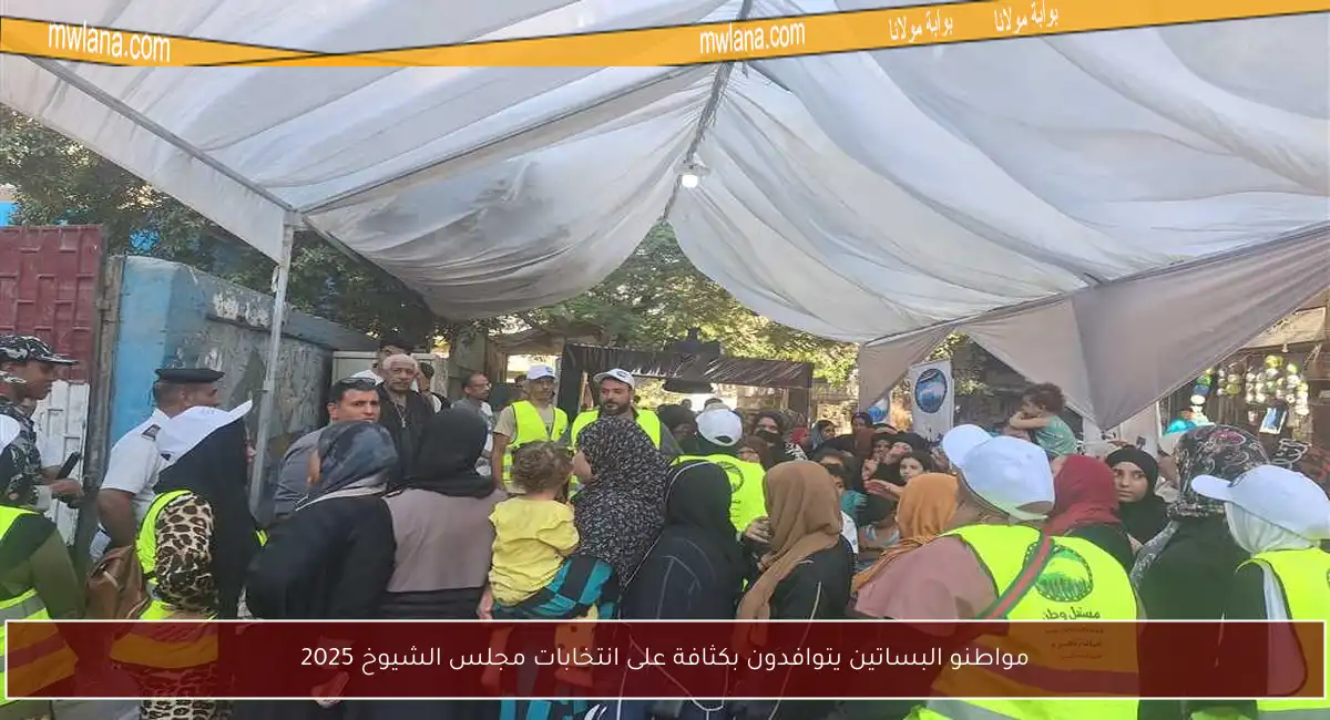 مواطنو البساتين يتوافدون بكثافة على انتخابات مجلس الشيوخ 2025