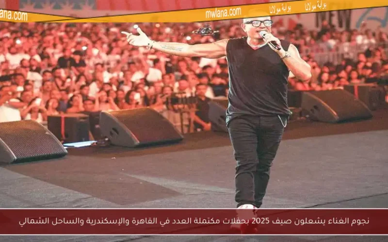نجوم الغناء يشعلون صيف 2025 بحفلات مكتملة العدد في القاهرة والإسكندرية والساحل الشمالي